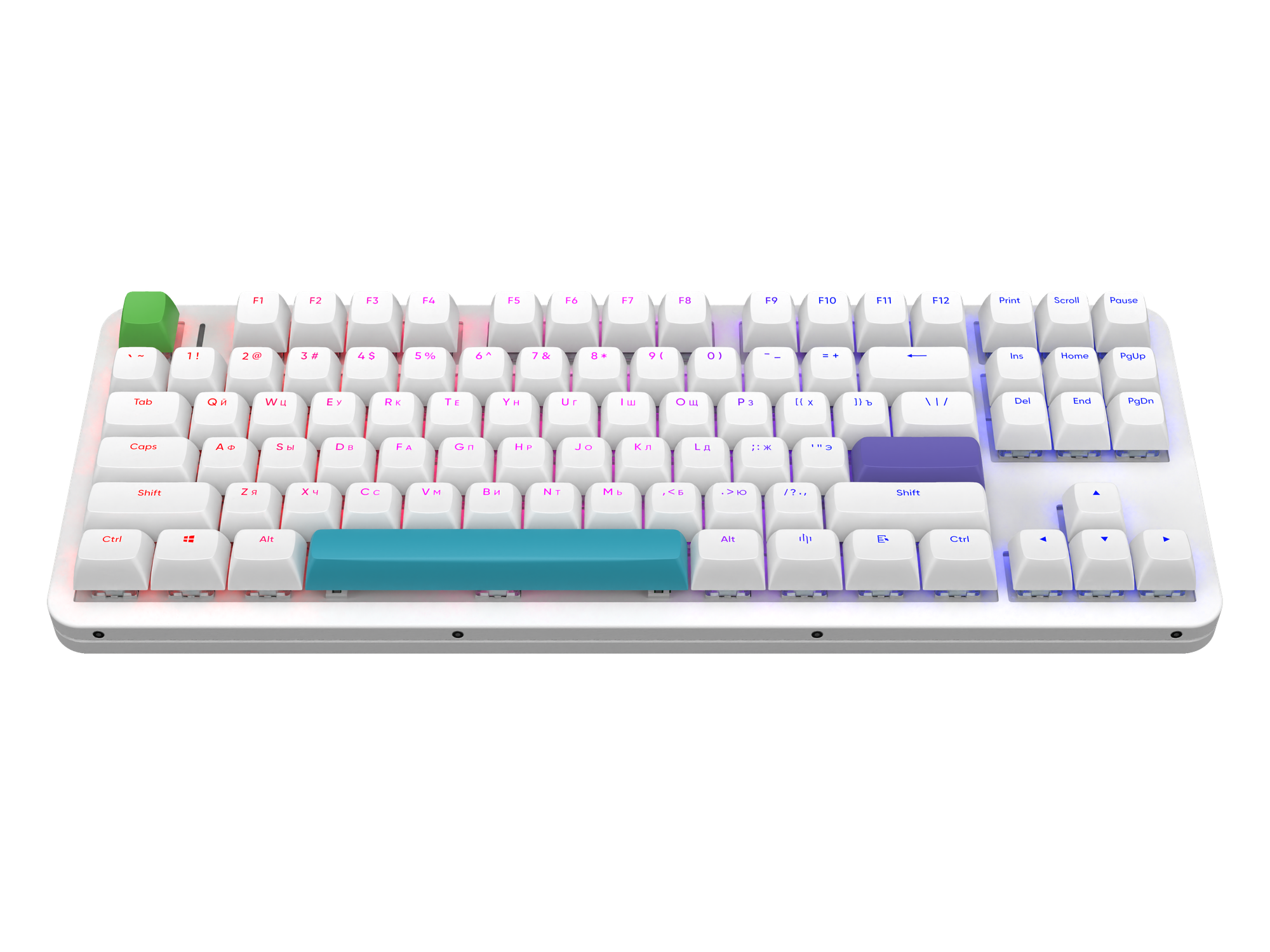 Клавиатура Red Square Alumix TKL Simple g3ms Amber RSQ-20050 (белый) — фото 4