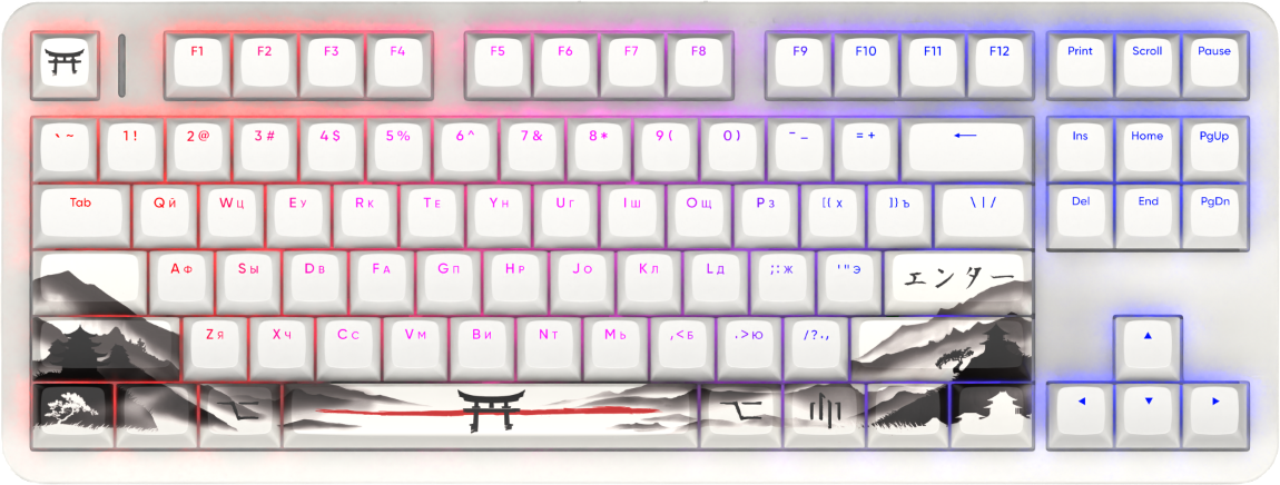 Клавиатура Red Square Alumix TKL Satory g3ms Jade RSQ-20055 (белый)