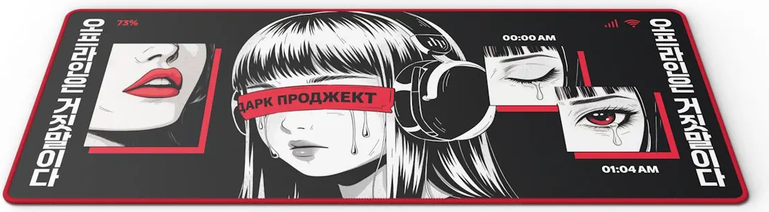 Коврик для мыши Дарк Проджект MD3a Doomscrolling DP-MD-0039 (черный) — фото 3