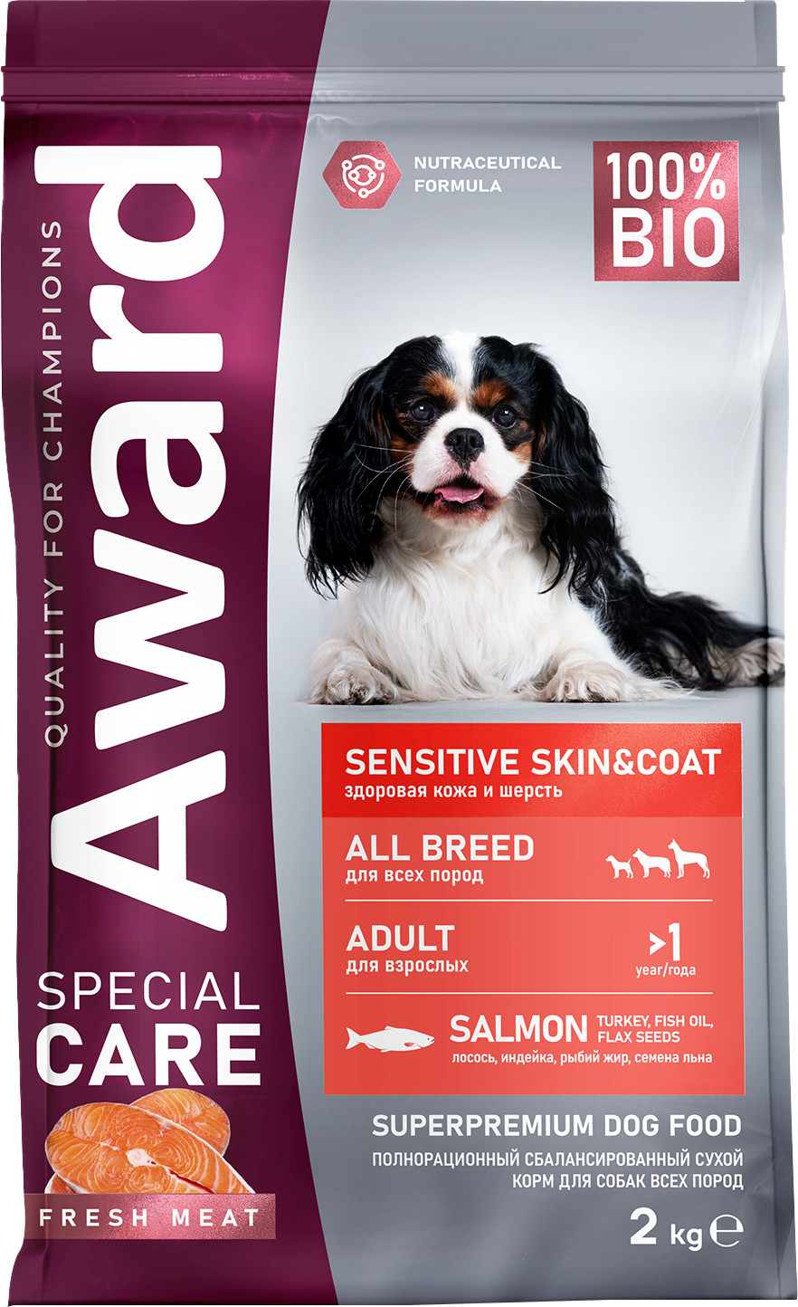 Сухой корм для собак Award Special Care Sensitive Skin&Coat (2кг)