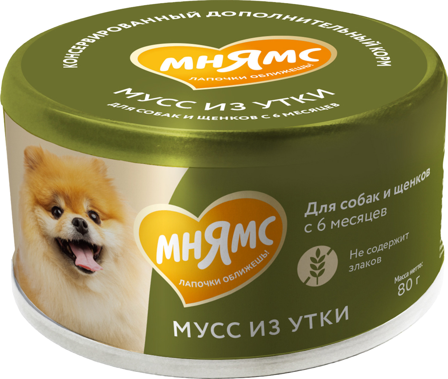 Влажный корм для собак Мнямс Мусс из утки (80г)