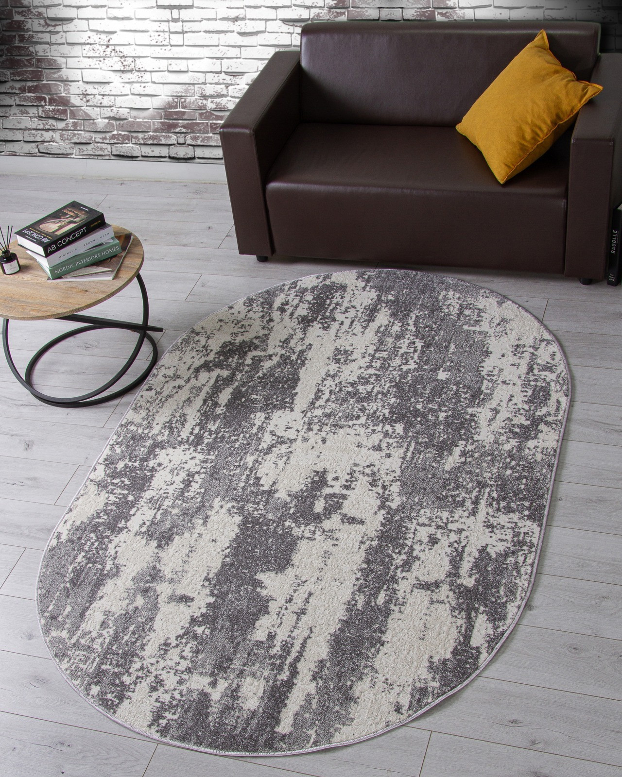 Ковер Merinos Naturel F229-OVAL-GRAY (1x2) — фото 5
