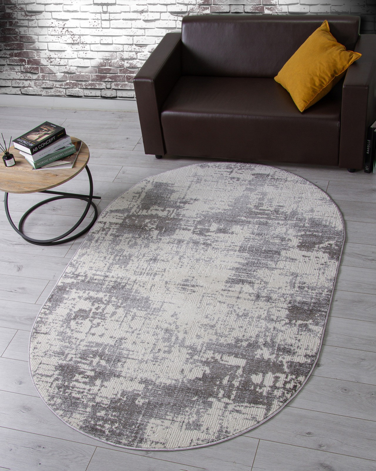 Ковер Merinos Naturel F230-OVAL-GRAY (1.5x3) — фото 3