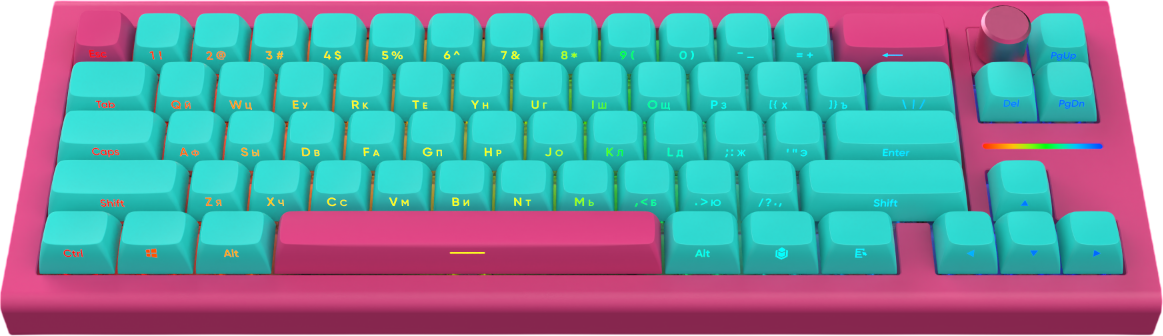 Клавиатура IO by Red Square Type 68 Pro Ice Cream / io273 (бирюзовый)