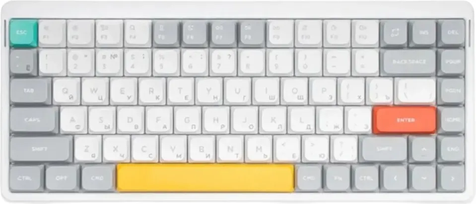 Клавиатура Nuphy Halo75 V2 Ionic White Raspberry Switch / Halo75v2-IW-34