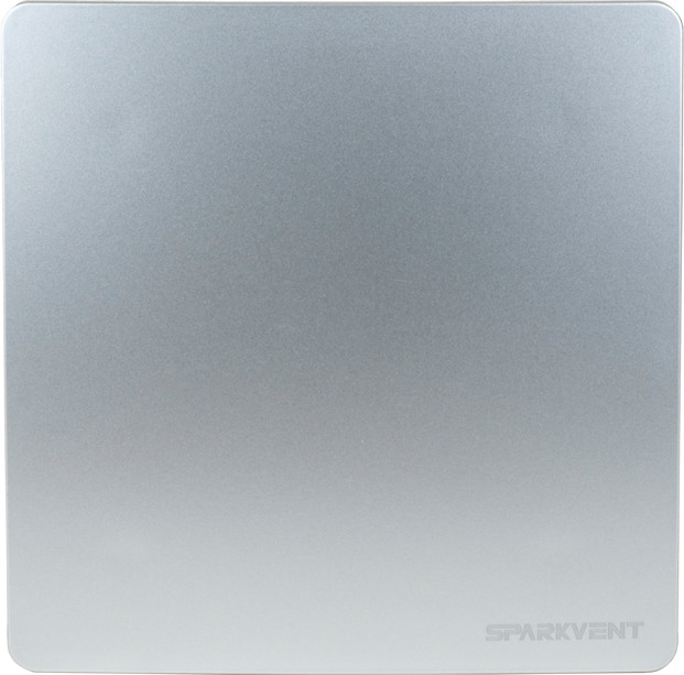 Вентилятор накладной Sparkvent С коротким патрубком MZ-100 HS / MZ04D-SI (датчик влажности, серебристый матовый) — фото 2