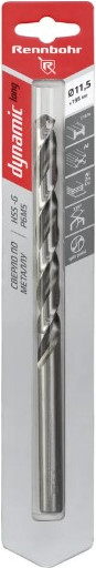 Сверло Rennbohr 11.5х195мм HSS-G P6M5 / 669115