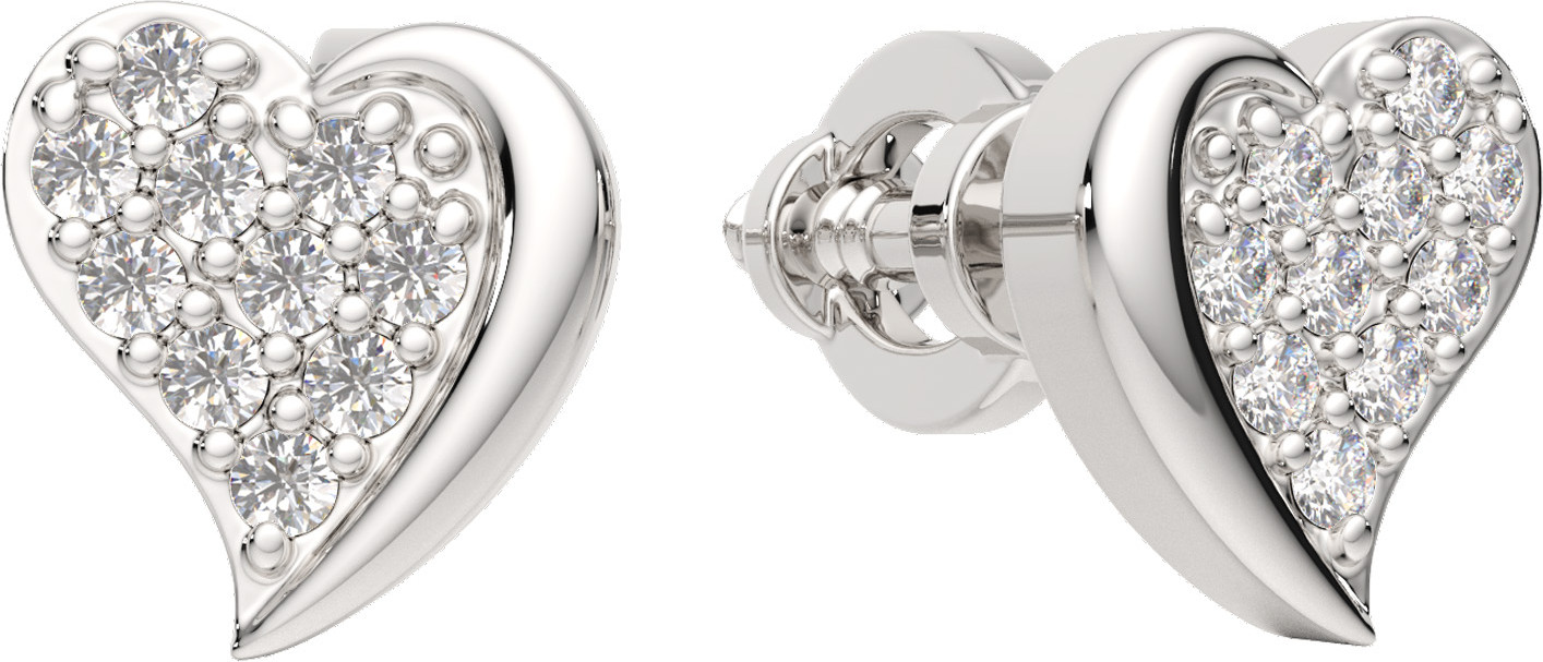 Серьги из белого золота ZORKA 3D00468.14K.W.ZZ (с бриллиантами)