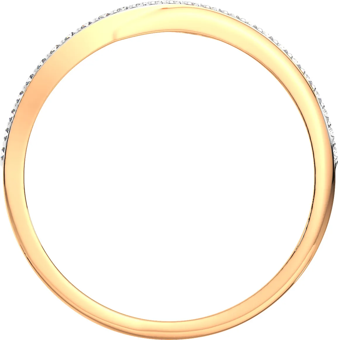 Кольцо из розового золота ZORKA 210822.14K.R (р.16.5, с фианитами) — фото 4