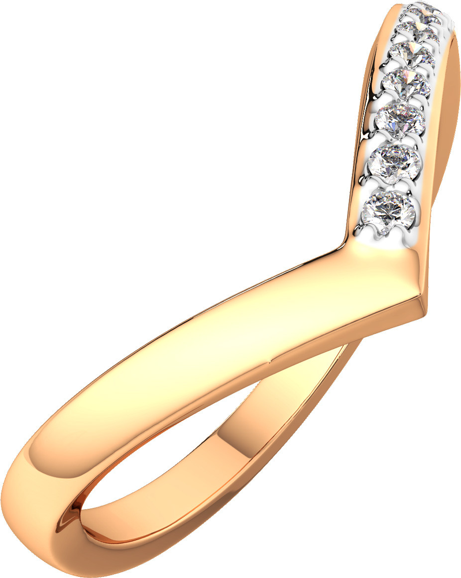 Кольцо из розового золота ZORKA 210883.14K.R.ZZ (р.14, с фианитами)