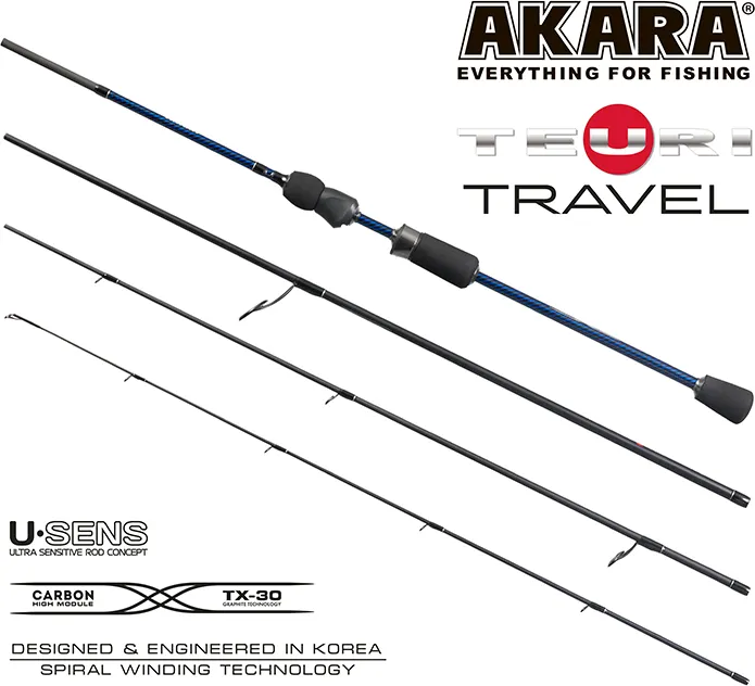 Удилище Akara Teuri Travel UL 0.5-6 / ATT-228UL (2.28м) — фото 2