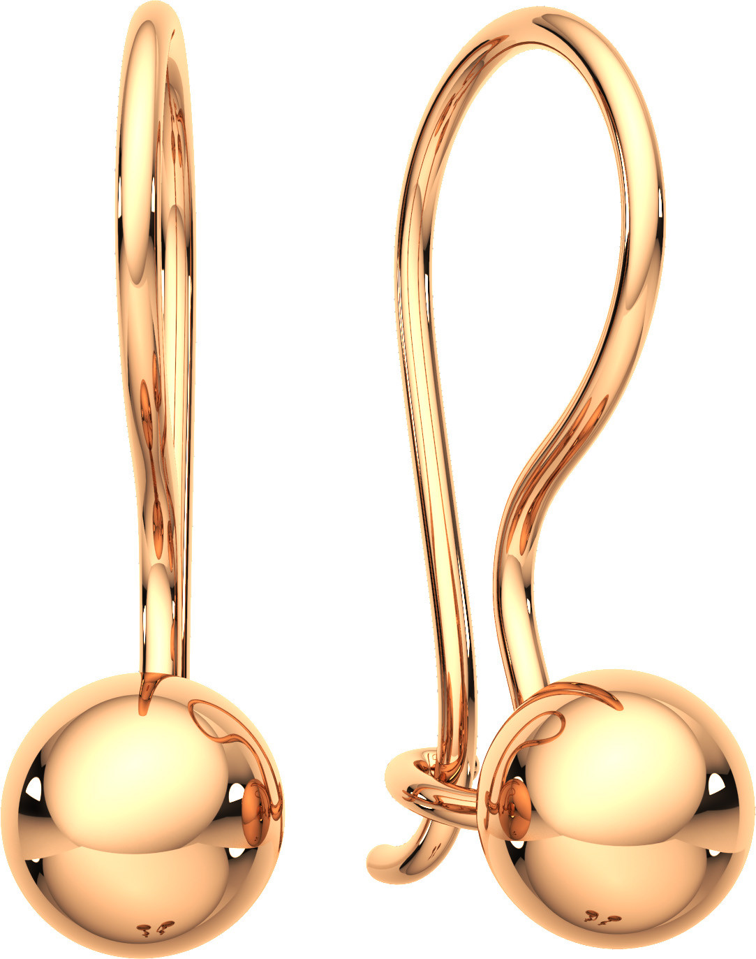 Серьги из розового золота ZORKA 300174.14K.R