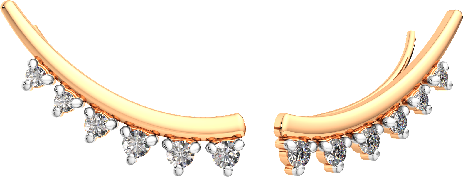 Серьги из розового золота ZORKA 3101306.14K.R.ZZ (с фианитами)