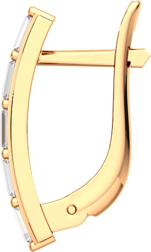 Серьги из розового золота ZORKA 3101714.14K.R.ZZ (с фианитами) — фото 2