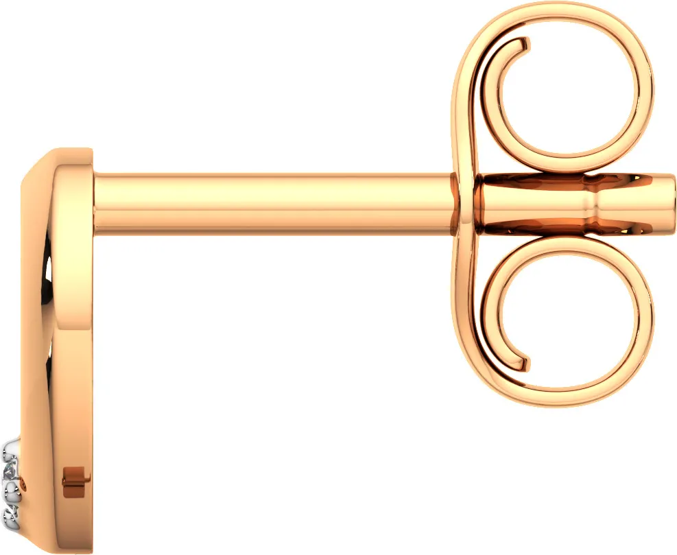 Серьги из розового золота ZORKA 310975.14K.R.ZZ (с фианитами) — фото 2