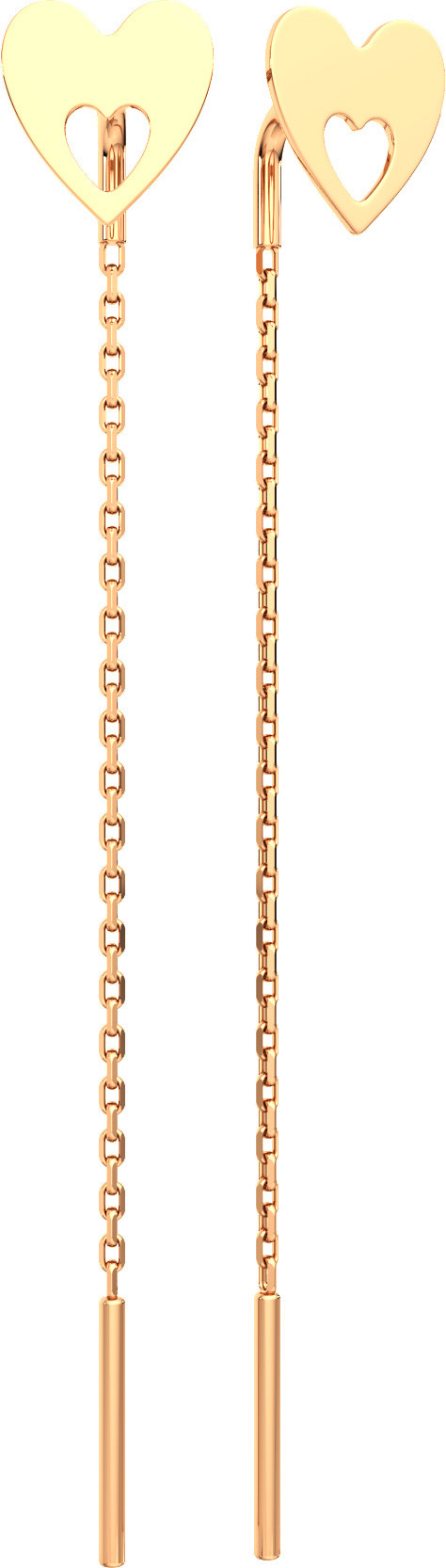 Серьги из розового золота ZORKA 3900168.14K.R.ZZ