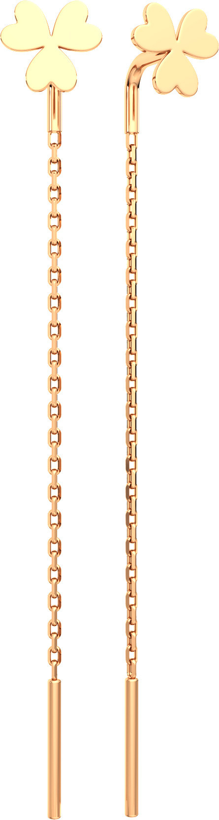 Серьги из розового золота ZORKA 3900177.14K.R