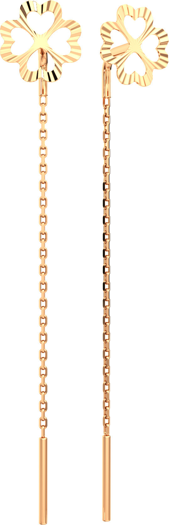 Серьги из розового золота ZORKA 3900178.14K.R