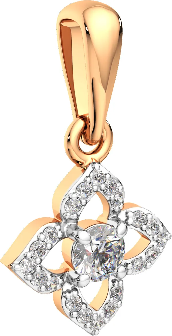 Подвеска из розового золота ZORKA 440632.14K.R (с фианитами) — фото 2