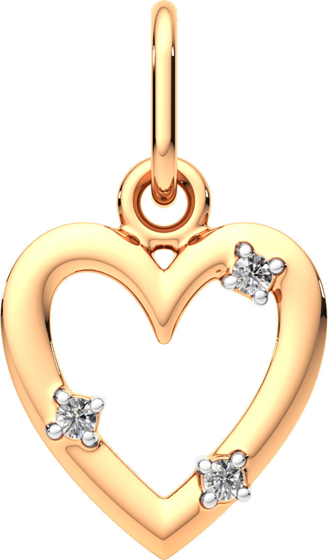 Подвеска из розового золота ZORKA 440689.14K.R.ZZ (с фианитами)