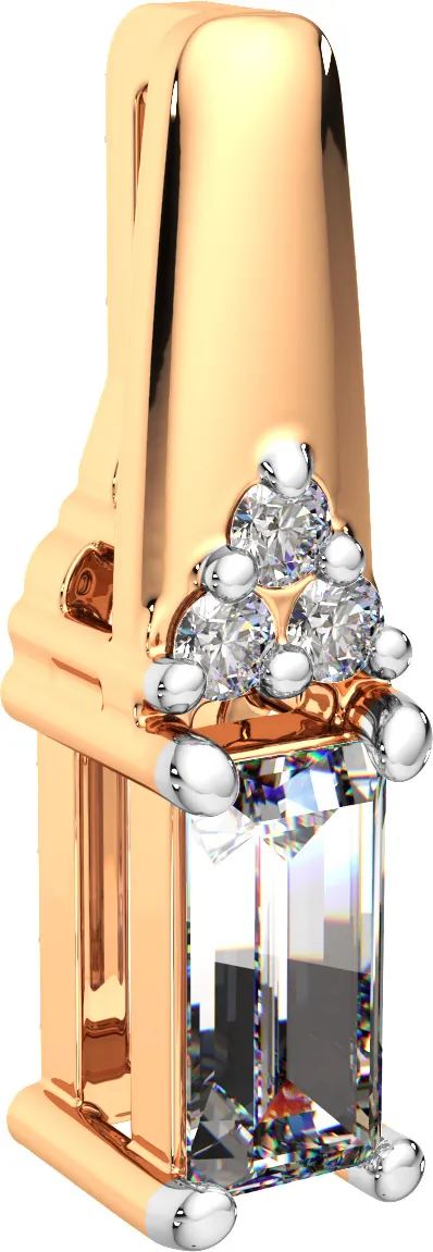 Подвеска из розового золота ZORKA 440956.14K.R.ZZ (с фианитами) — фото 2