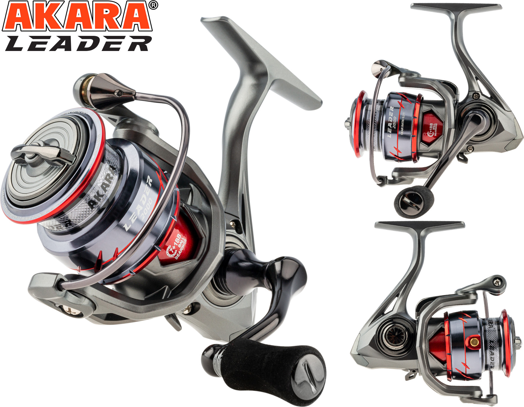 Катушка безынерционная Akara Leader 3000 7+1bb / AL3000-8 — фото 3
