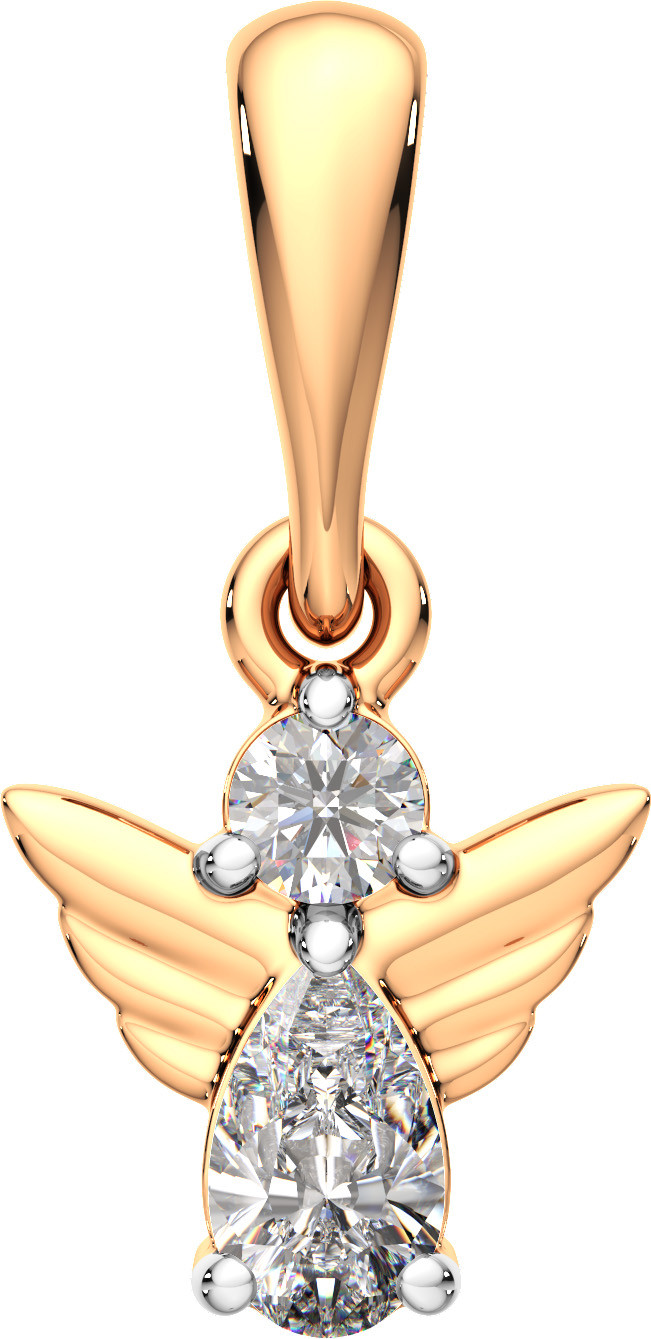 Подвеска из розового золота ZORKA 440580.14K.R.REL (с религиозным изображением и фианитами)