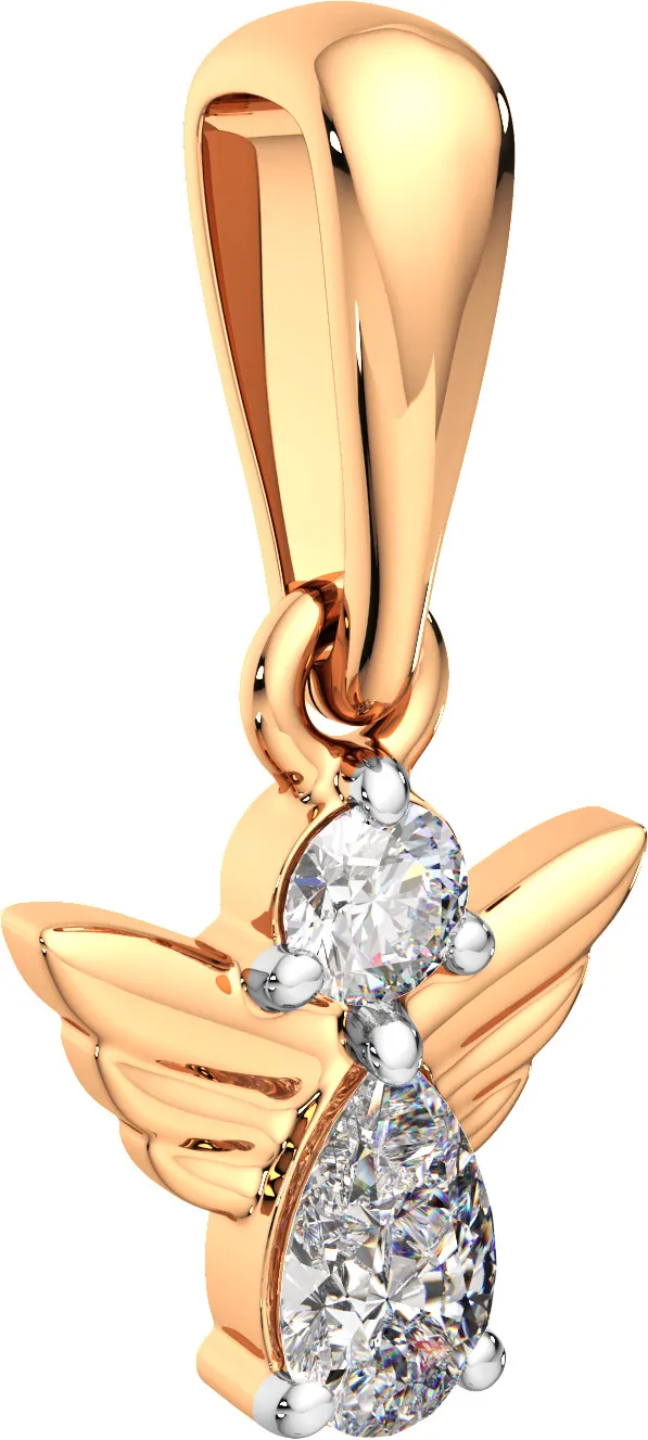 Подвеска из розового золота ZORKA 440580.14K.R.REL (с религиозным изображением и фианитами) — фото 2