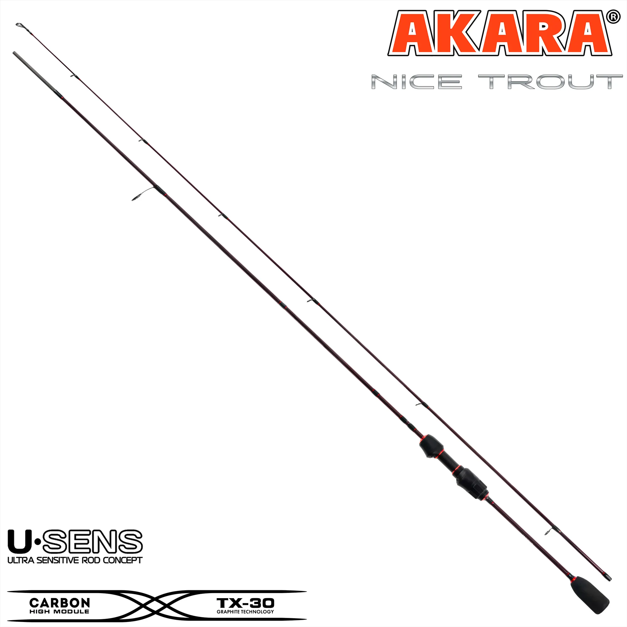 Удилище Akara Nice Trout Ul 0.5-2.5 / NT-198UL (1.98м) — фото 2