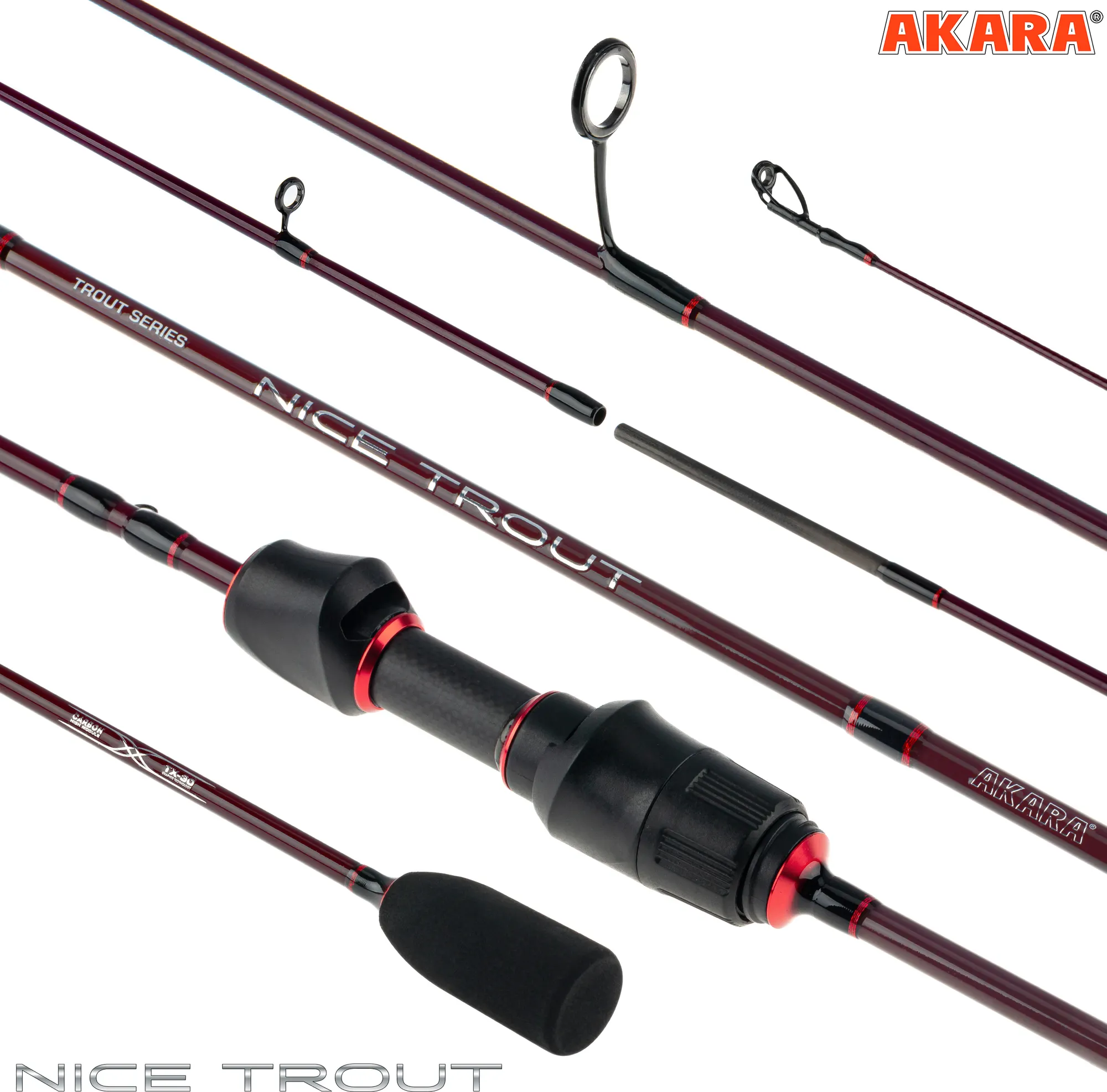 Удилище Akara Nice Trout Ul 0.5-3 / NT-205UL (2.05м) — фото 4
