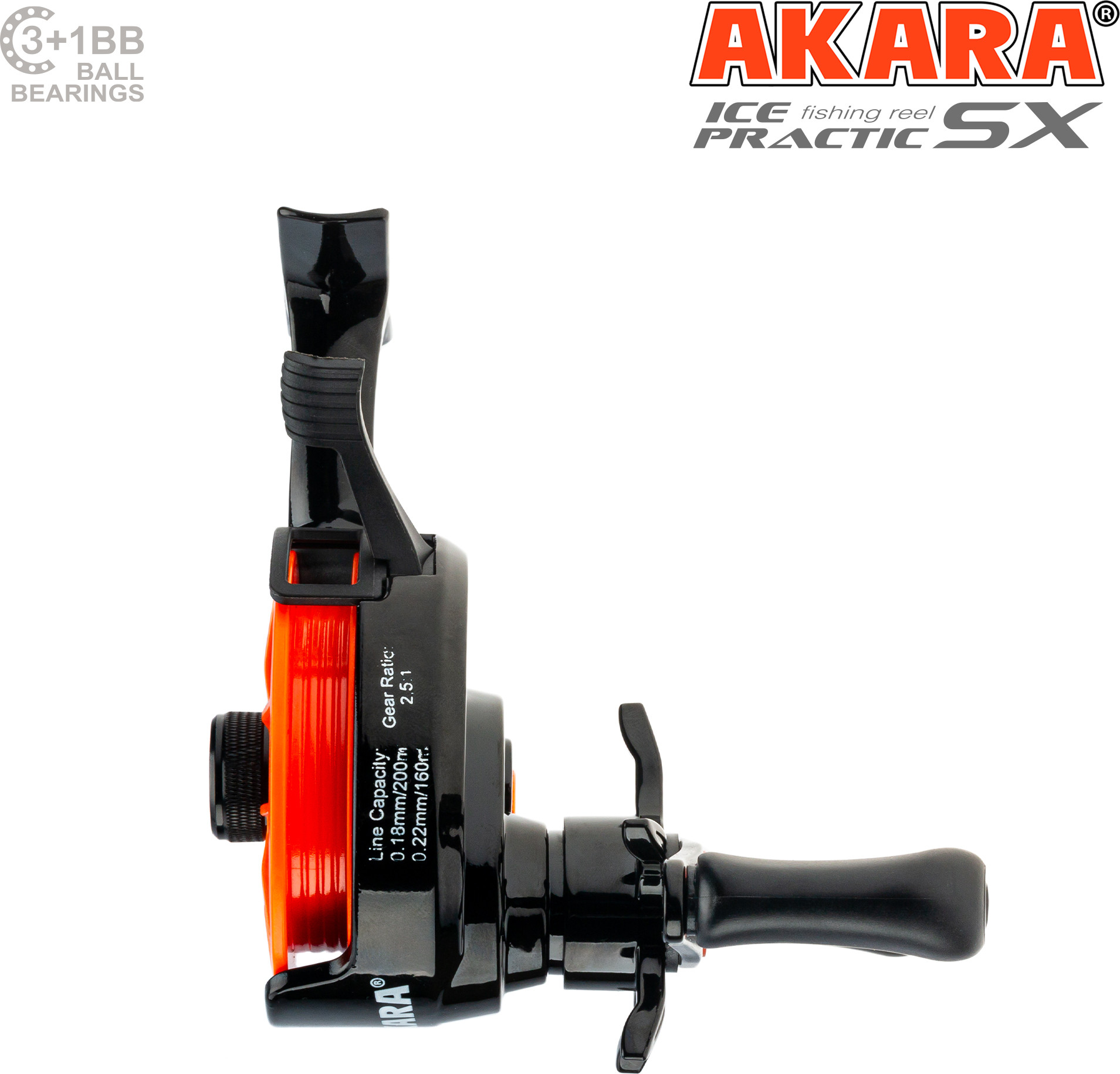 Катушка мультипликаторная Akara Ice Practic SX 3+1 bb / AIPSX-4 — фото 5
