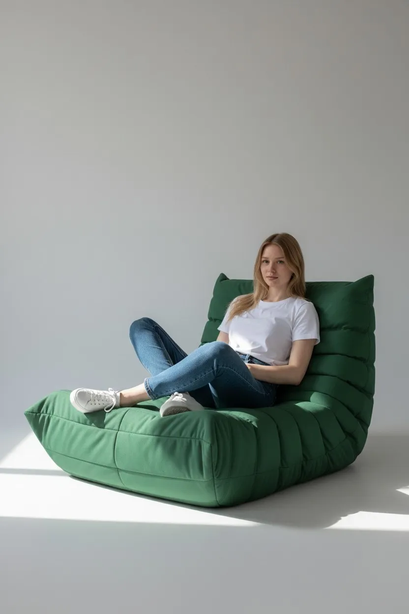 Кресло-мешок BeanBag Француз / FC-90x35-DG (джунгли) — фото 4