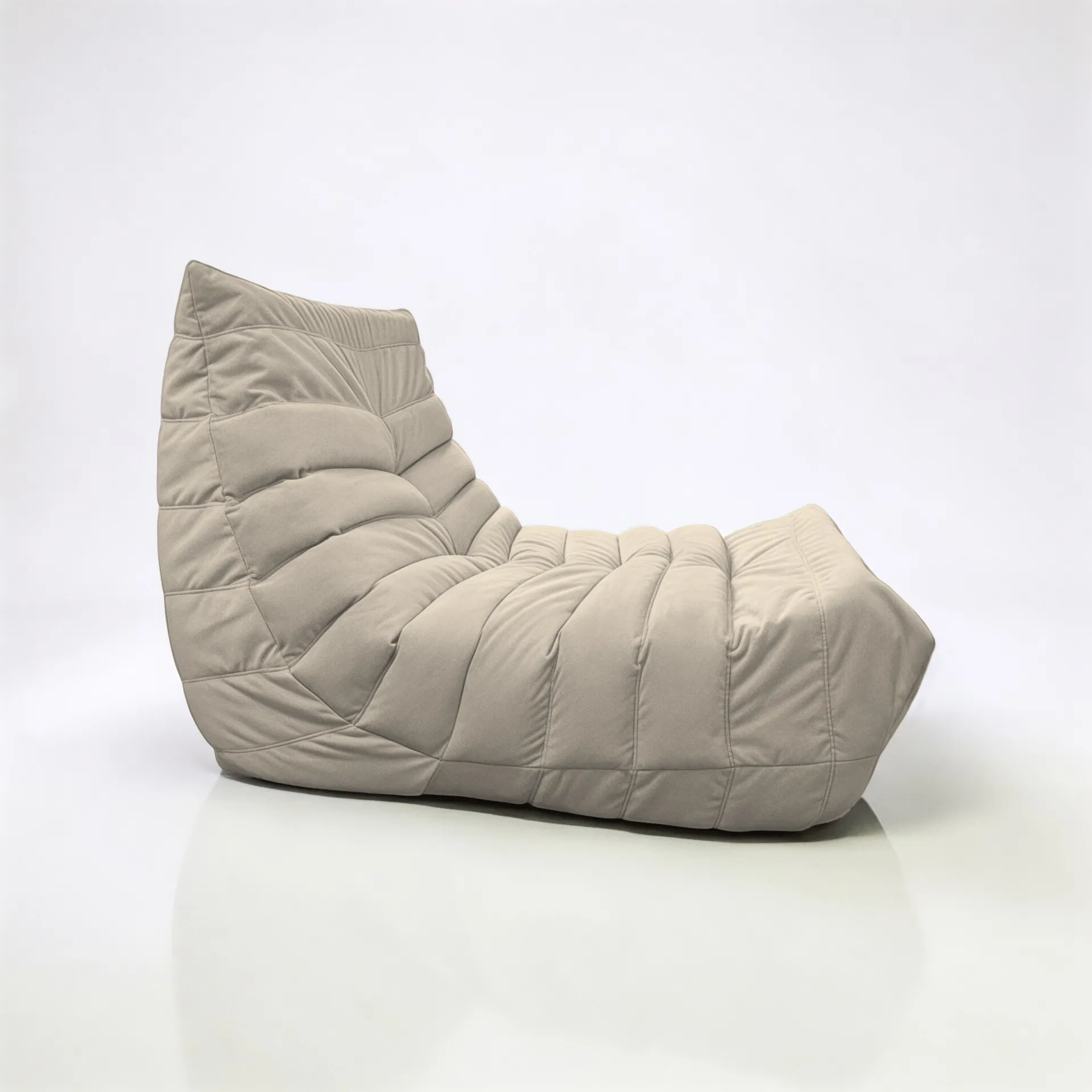 Кресло-мешок BeanBag Француз / FC-90x35-L (латте) — фото 2