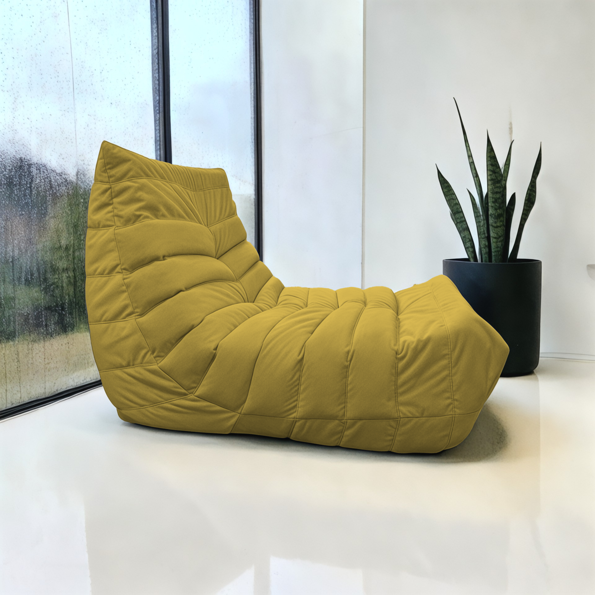 Кресло-мешок BeanBag Француз / FC-90x35-M (мимоза) — фото 3