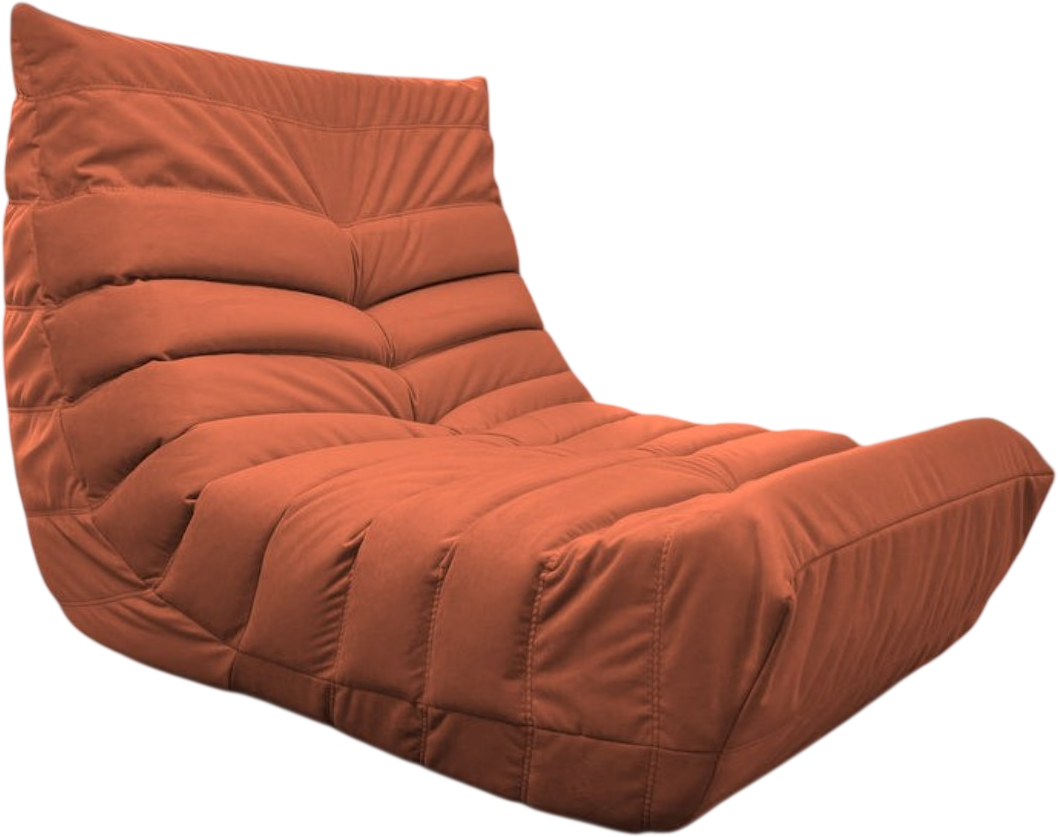 Кресло-мешок BeanBag Француз / FC-90x35-MO (морковь)