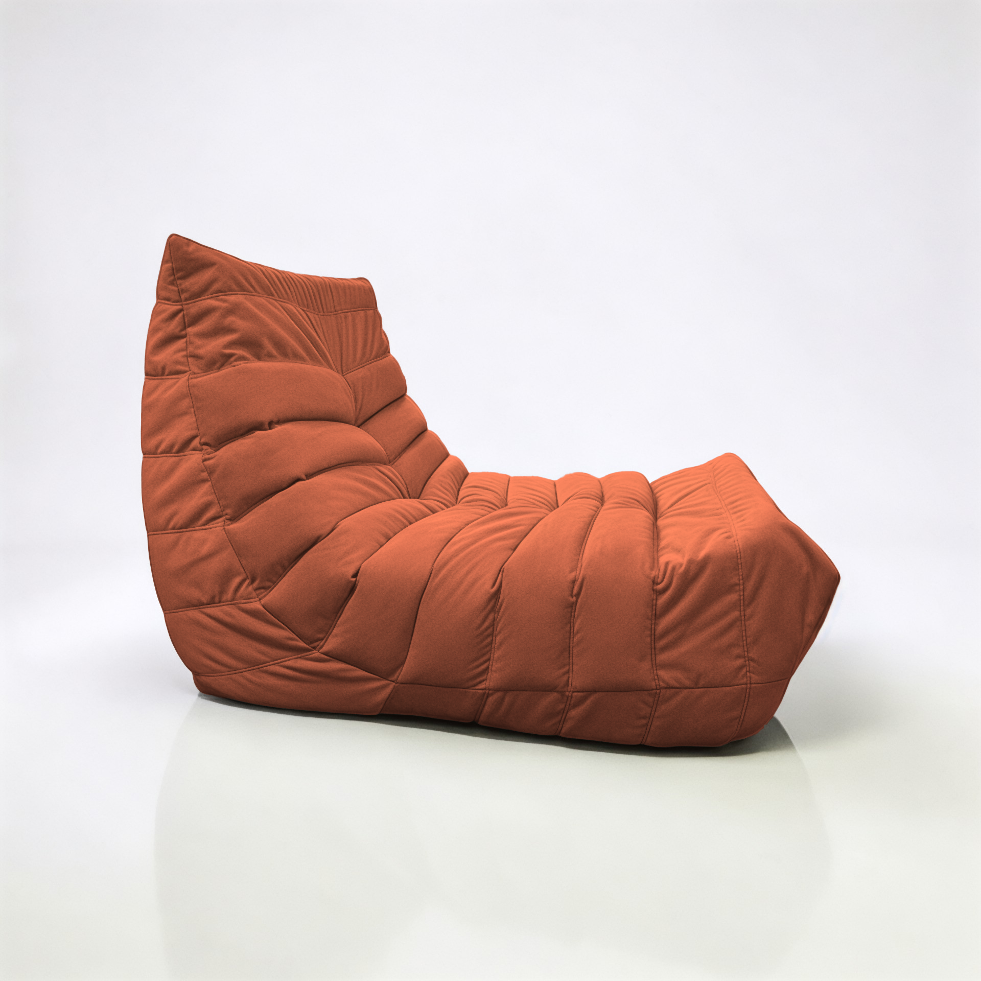 Кресло-мешок BeanBag Француз / FC-90x35-MO (морковь) — фото 3