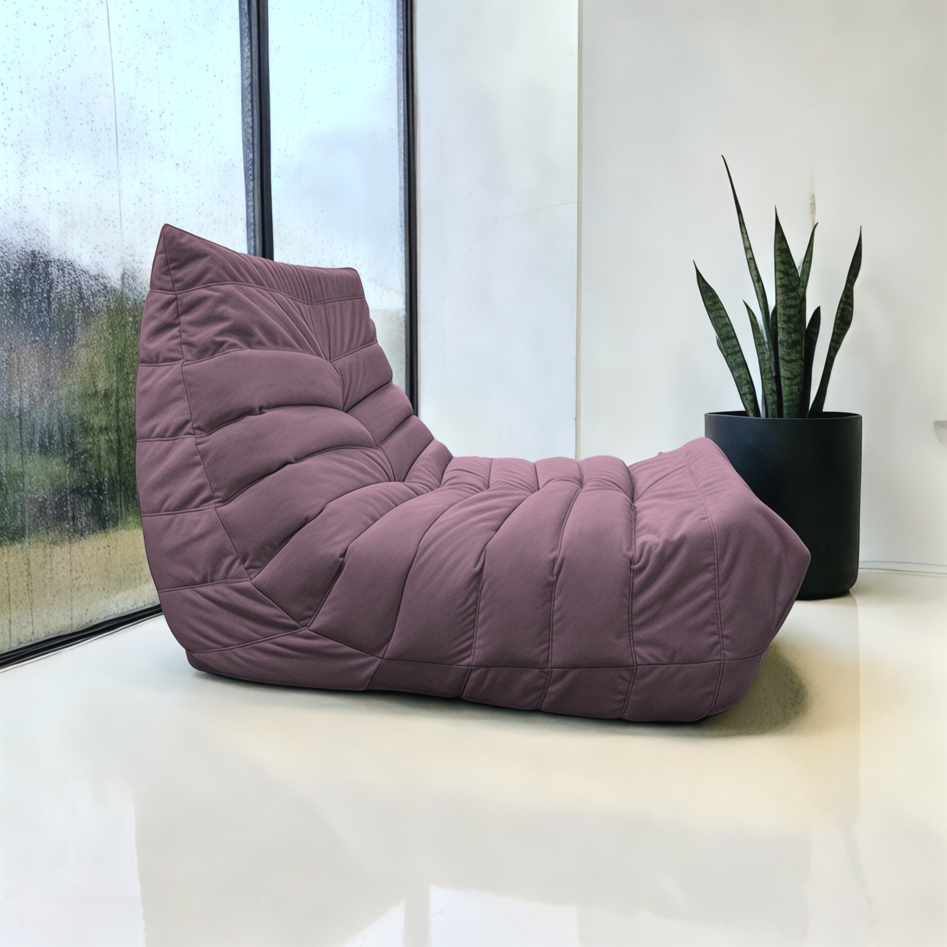 Кресло-мешок BeanBag Француз / FC-90x35-SI (сирень) — фото 2