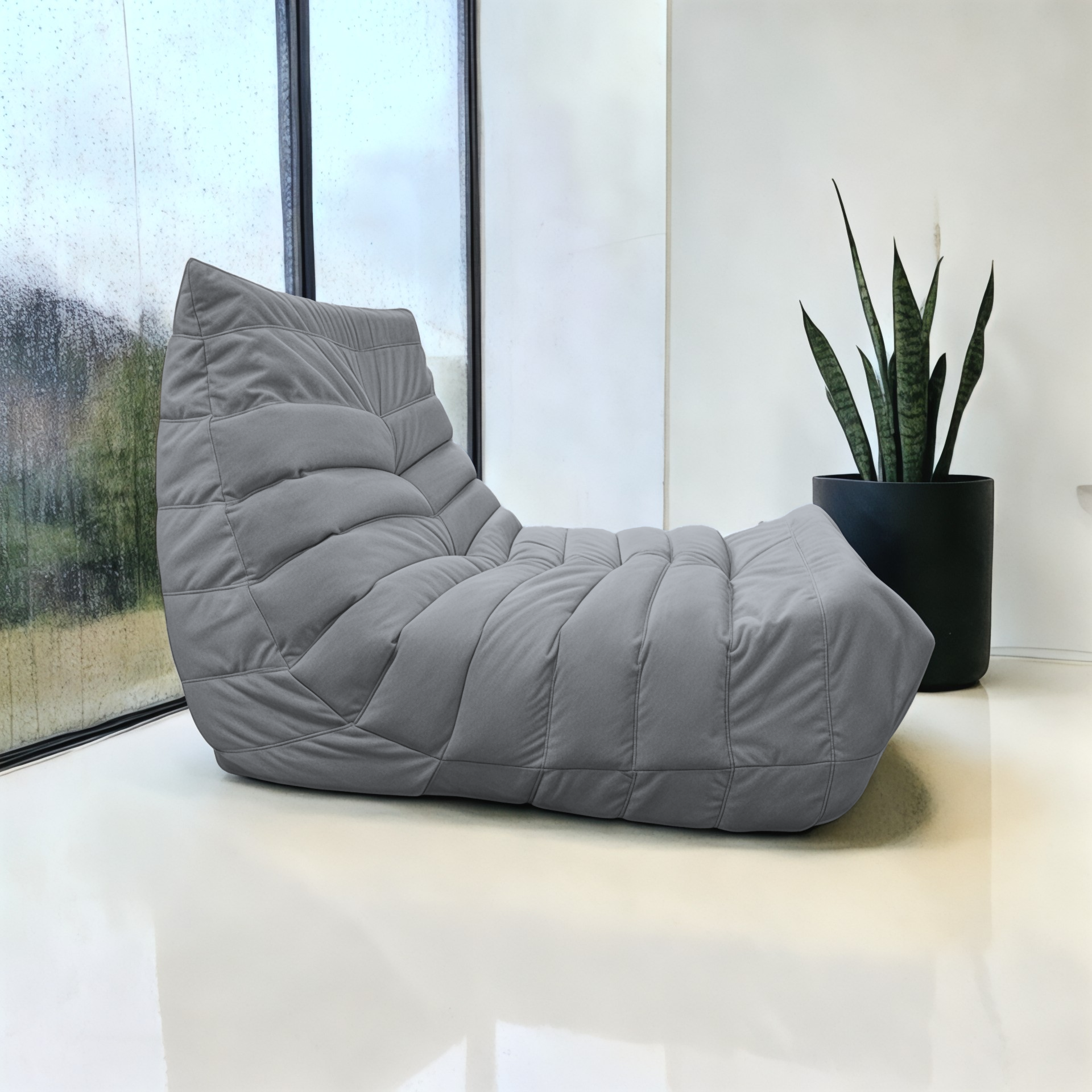 Кресло-мешок BeanBag Француз / FC-90x35-ST (сталь) — фото 3