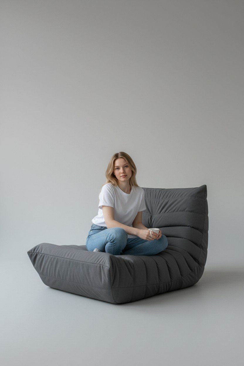 Кресло-мешок BeanBag Француз / FC-90x35-ST (шторм) — фото 5