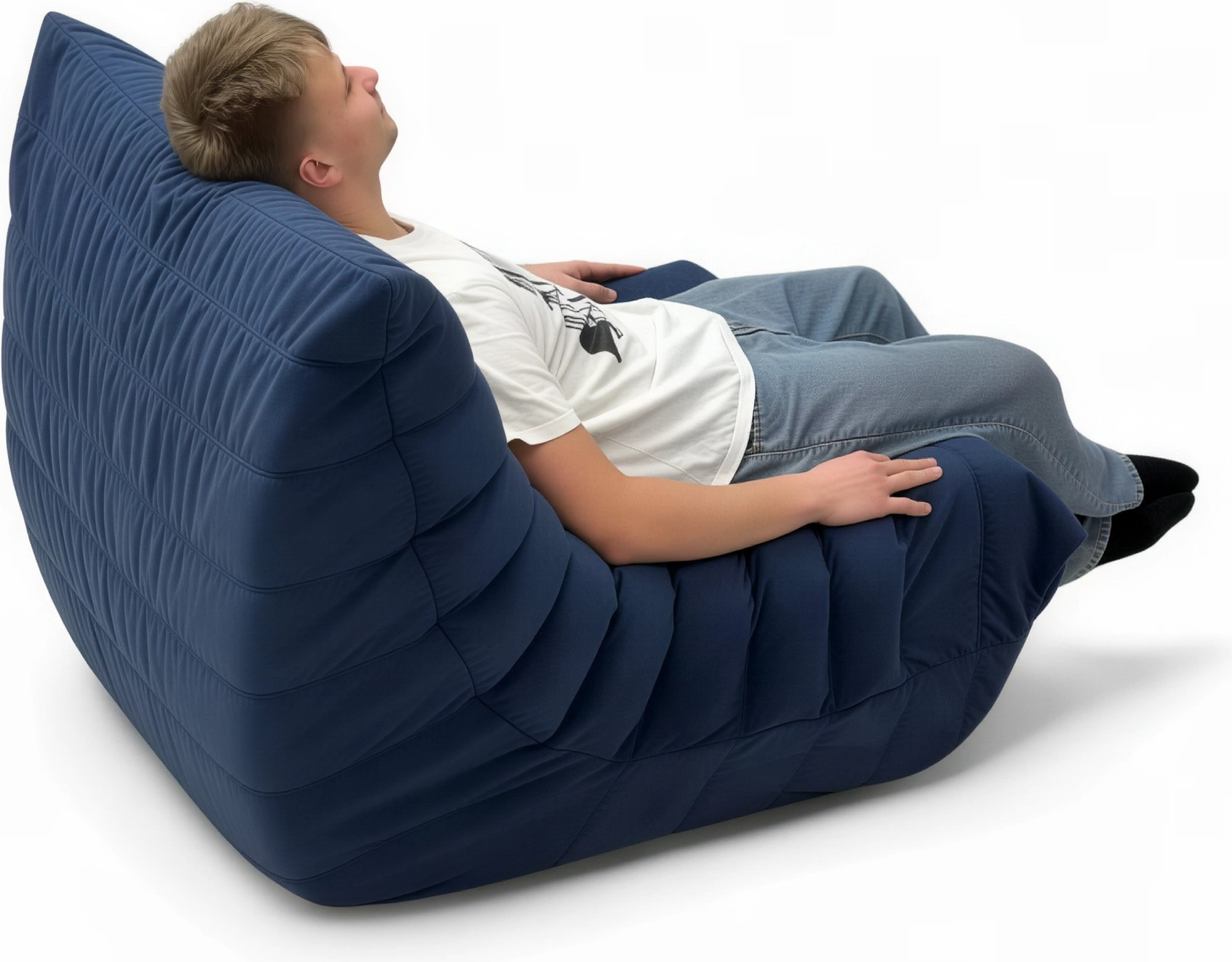 Кресло-мешок BeanBag Француз / FC-90x45-D (джинс) — фото 3