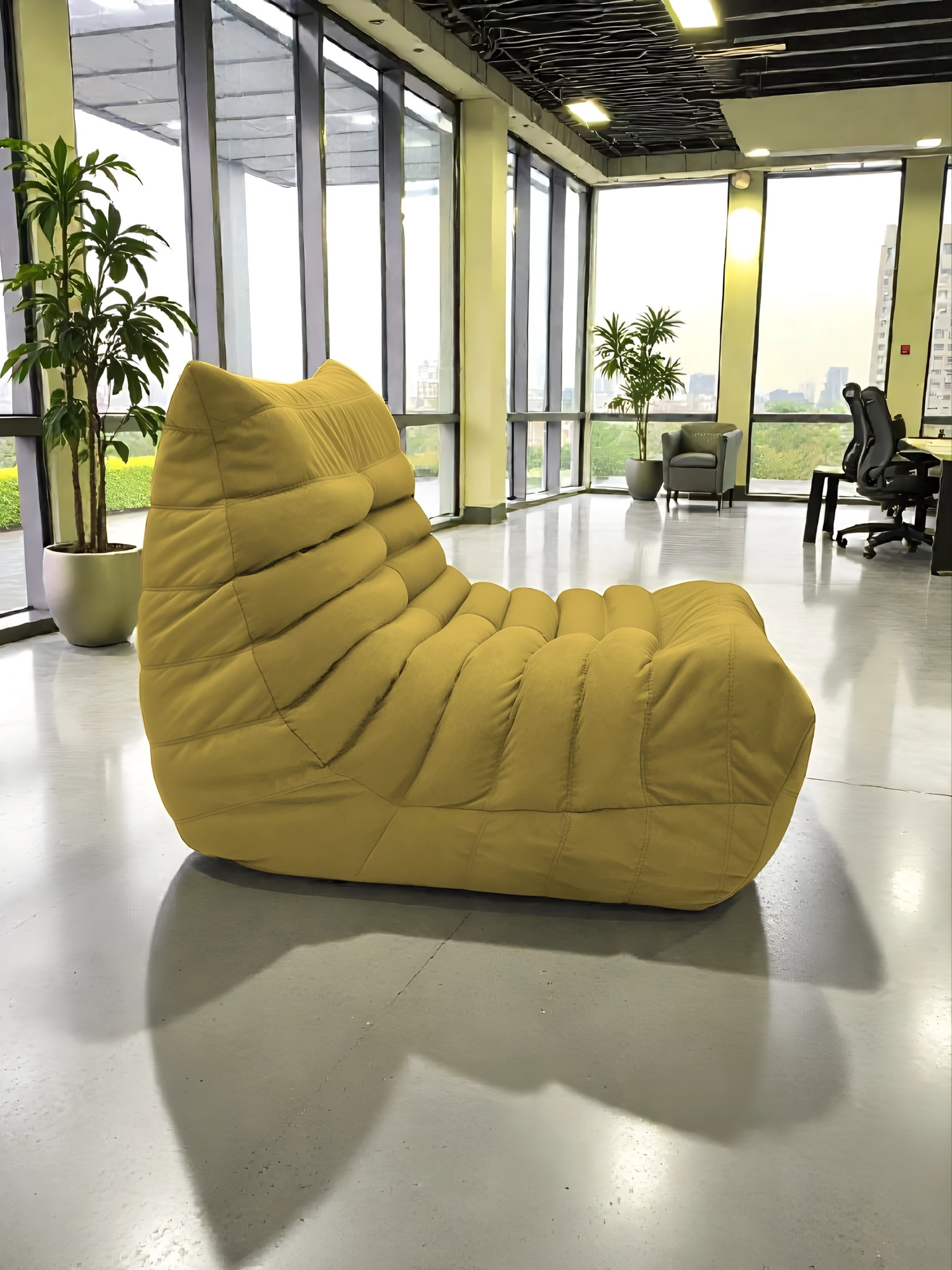 Кресло-мешок BeanBag Француз / FC-90x45-M (мимоза) — фото 2