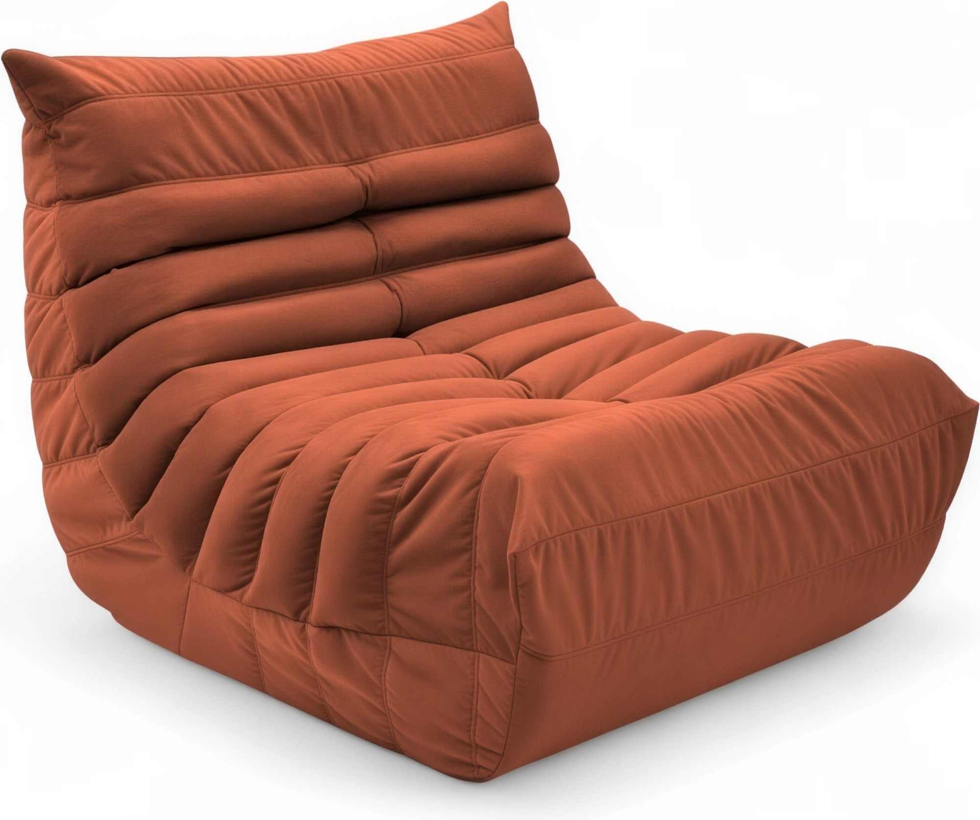 Кресло-мешок BeanBag Француз / FC-90x45-MO (морковь)