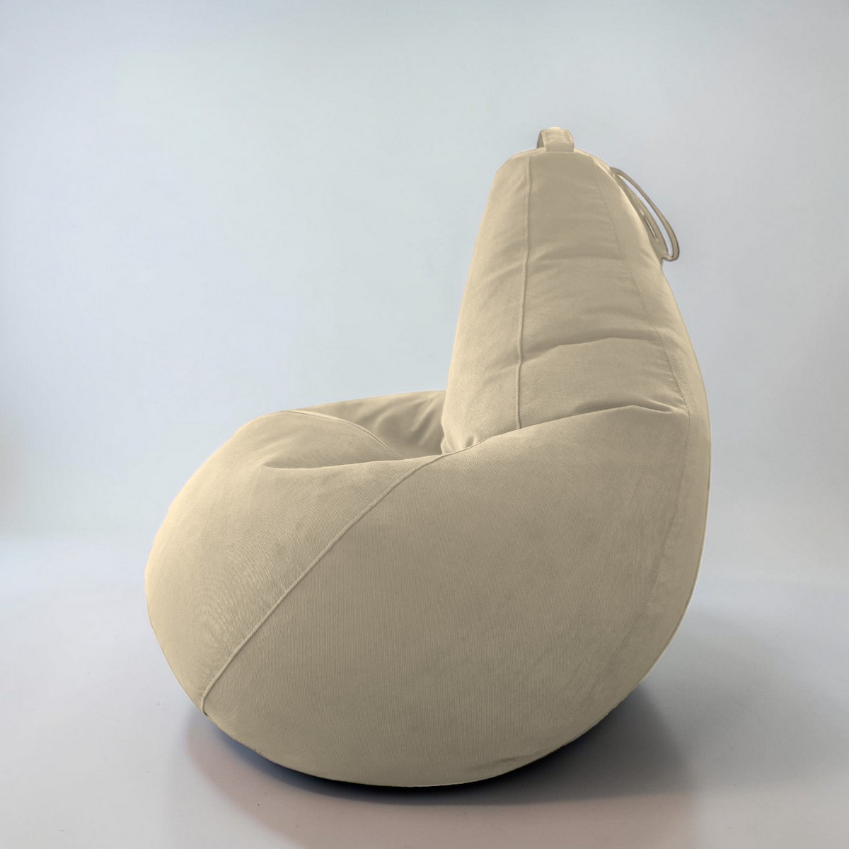 Кресло-мешок BeanBag Груша XXL / GVP-125x85-V (велюр ваниль) — фото 6
