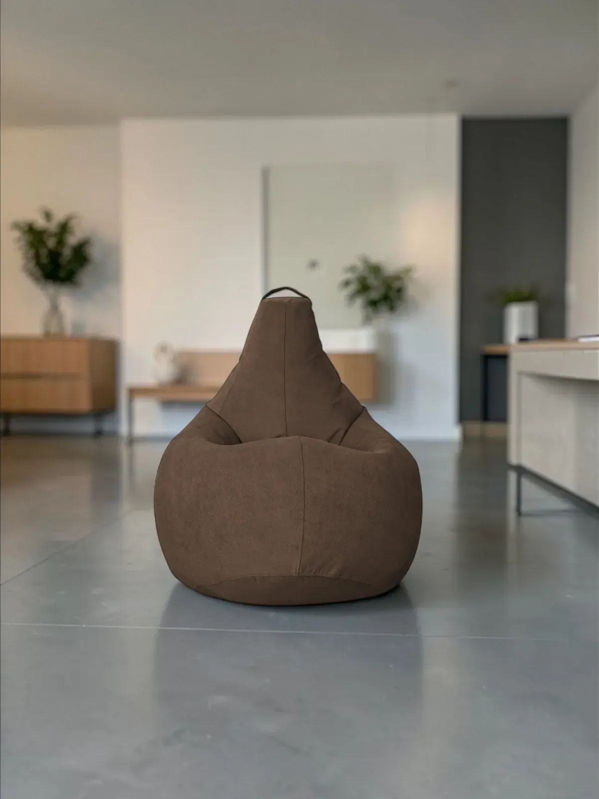 Кресло-мешок BeanBag Груша XXL / GVP-125x85-SH (велюр шоколад) — фото 5