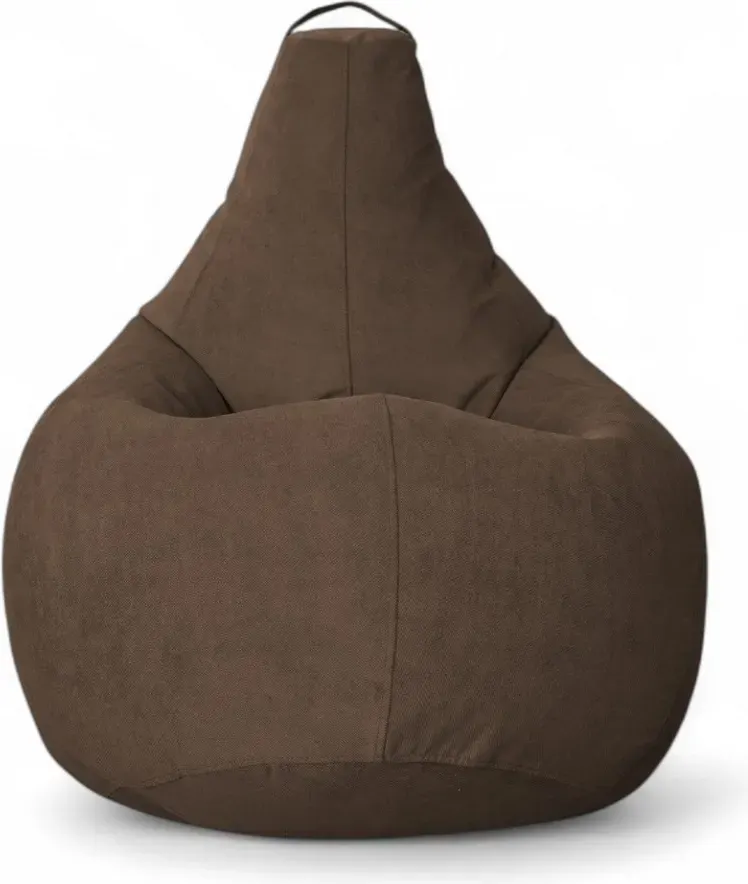 Кресло-мешок BeanBag Груша XXL / GVP-125x85-SH (велюр шоколад) — фото 2