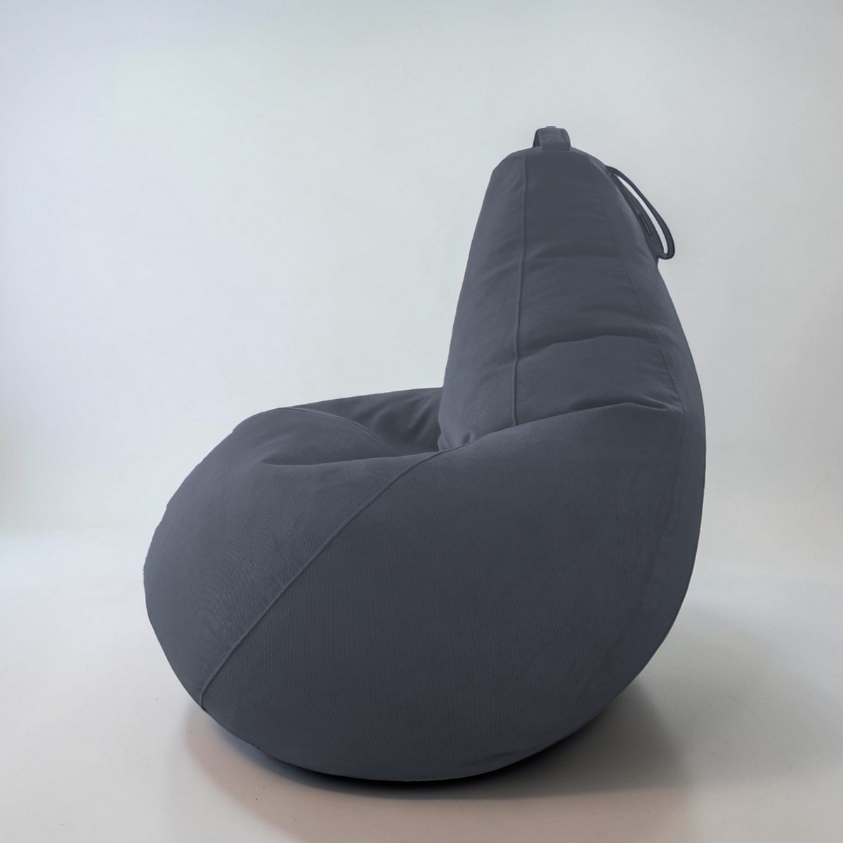 Кресло-мешок BeanBag Груша XXL / GVP-125x85-SI (велюр синий) — фото 6