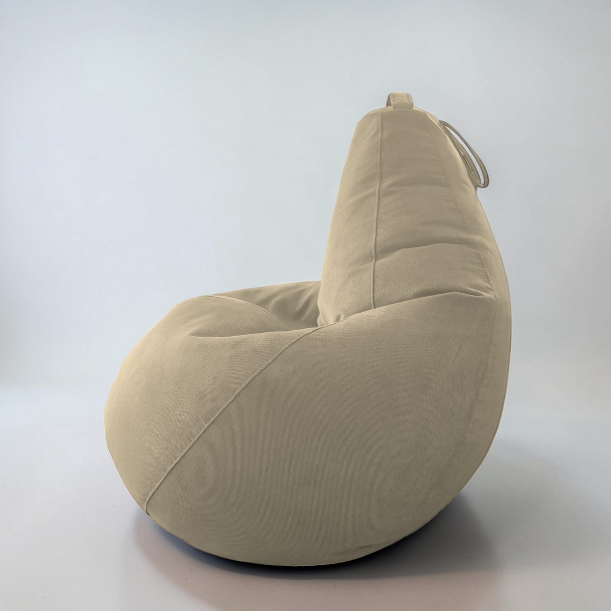 Кресло-мешок BeanBag Груша XXL / GVP-125x85-BE (велюр бежевый) — фото 6