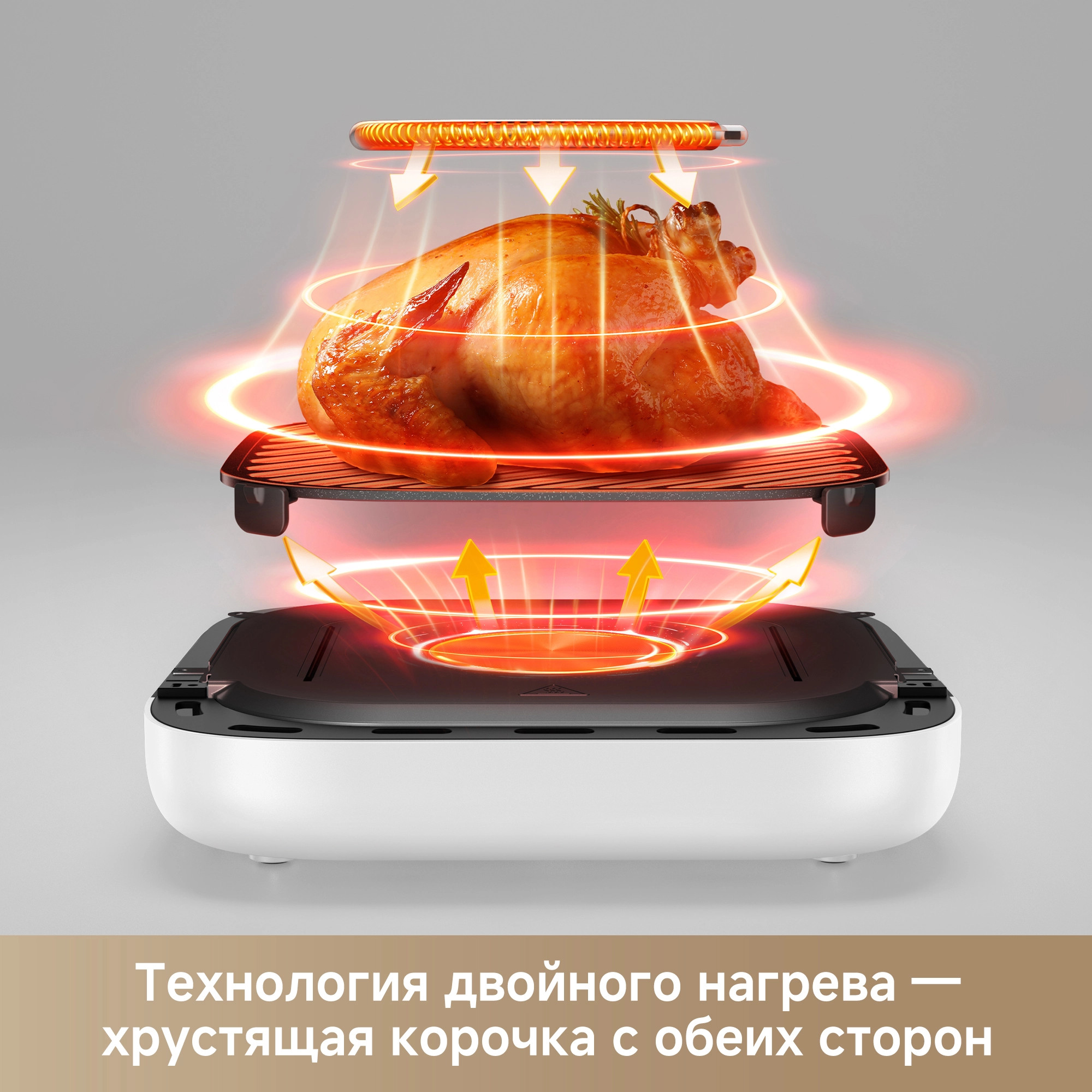 Аэрогриль Trouver Air Fryer FD10s Pro (белый) — фото 5
