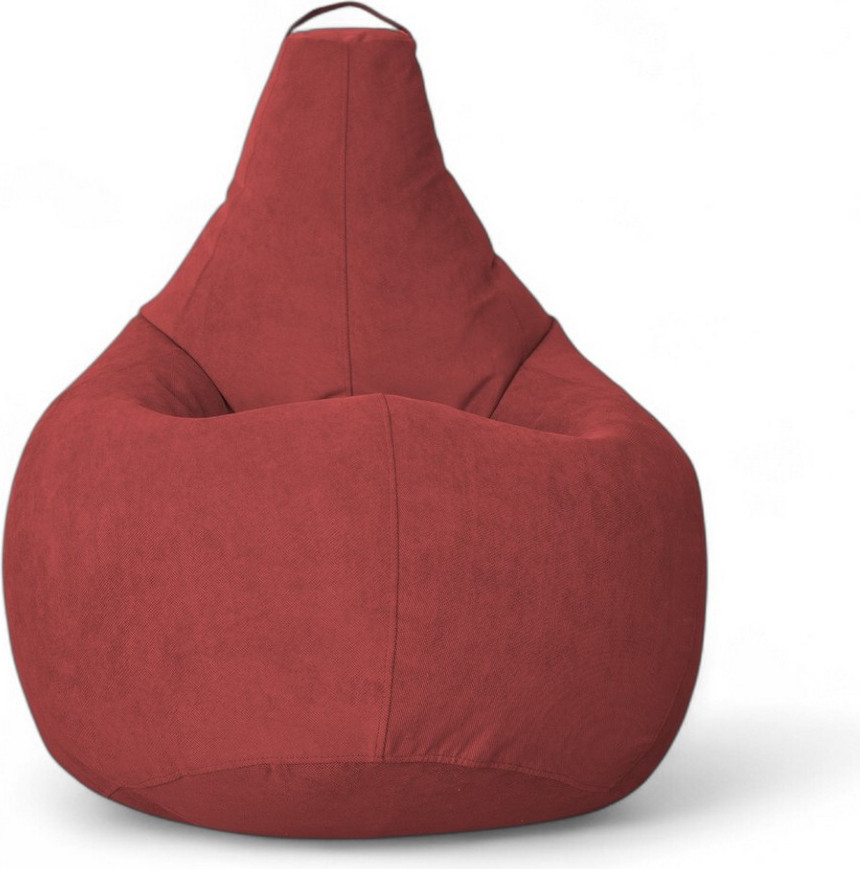 Кресло-мешок BeanBag Груша XXL / GVP-125x85-K (велюр красный) — фото 2