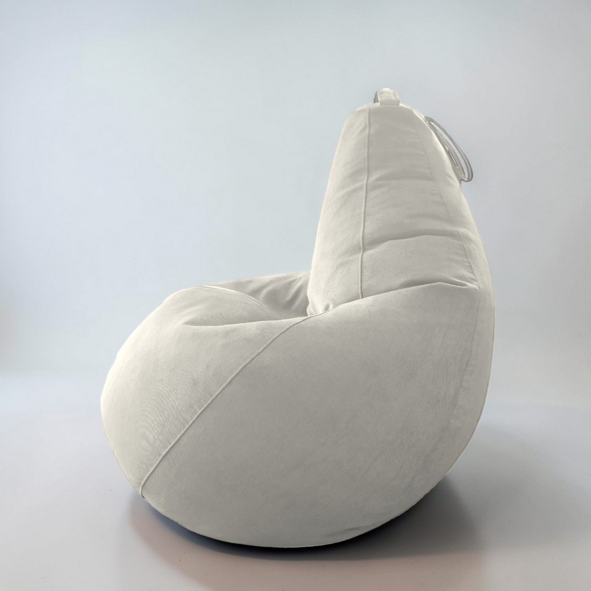 Кресло-мешок BeanBag Груша XXL / GVP-125x85-SSI (велюр светло-серый) — фото 6